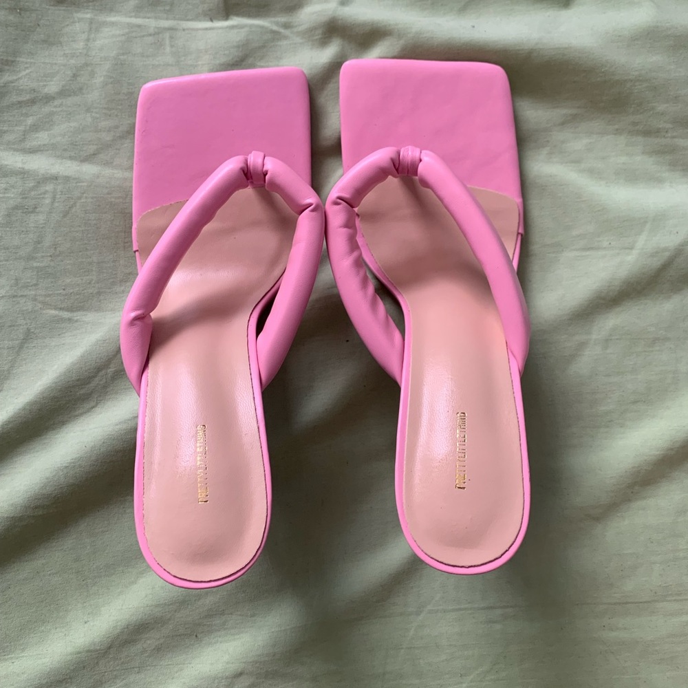 Pink Heeled Sandals